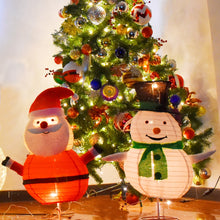 Load image into Gallery viewer, 76/180 CM LED Light Model Xmas Snowman Color Rotating Doll Toy Christmas Holiday Family
