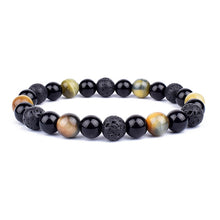 Load image into Gallery viewer, Natural Black Obsidian Hematite Tiger Eye Beads Bracelets Men for Magnetic Health Protection Women Soul Jewelry Pulsera Hombre
