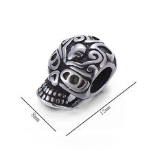 Load image into Gallery viewer, Pipitree DIY Vintage Stainless Steel Beads Claw Elephant Dragon Skull Beads Spacers Charms for Men Bracelet Jewelry Making
