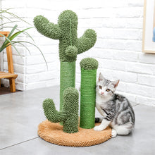 Load image into Gallery viewer, Cute Cactus Pet Cat Tree Toy with Ball Scratching Post for Cat Kitten Climbing
