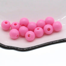 Load image into Gallery viewer, 6/8/10mm Pink Round Ball Spacer Beads For Jewelry Making DIY Jewelry Accessories
