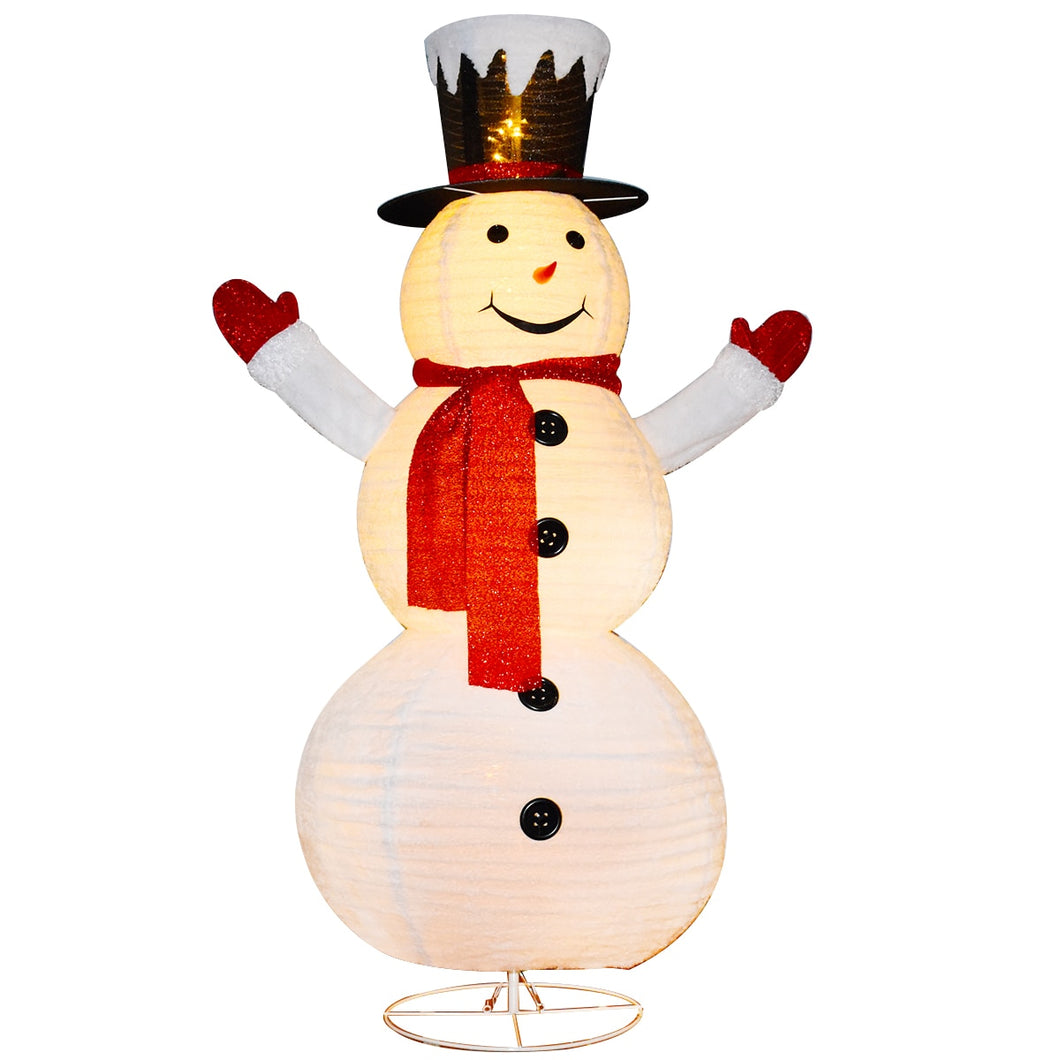 76/180 CM LED Light Model Xmas Snowman Color Rotating Doll Toy Christmas Holiday Family