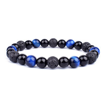 Load image into Gallery viewer, Natural Black Obsidian Hematite Tiger Eye Beads Bracelets Men for Magnetic Health Protection Women Soul Jewelry Pulsera Hombre
