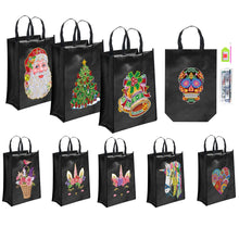 Load image into Gallery viewer, Christmas DIY Diamond Painting Bag Reusable Eco-friendly Shopping Bags Totes Home Decor Christmas Gift Foldable Storage Bags
