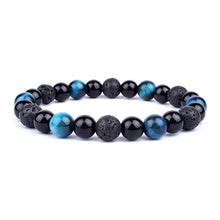 Load image into Gallery viewer, Natural Black Obsidian Hematite Tiger Eye Beads Bracelets Men for Magnetic Health Protection Women Soul Jewelry Pulsera Hombre
