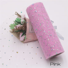 Load image into Gallery viewer, Baby Shower Glitter Sequin Tulle Roll 10 yard 15cm Spool Tutu Wedding Decoration Organza
