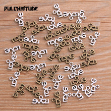 Load image into Gallery viewer, 100PCS 7*12mm Two Color Vintage Metal Zinc Alloy Small Letters love Charms Fit Pendant Charms Makings
