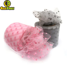 Load image into Gallery viewer, 6cm 25Yards Dot Tulle Colorful Spotted Mesh Baking Cake Topper Tutu Pom Bow Soft Squine Organza DIY Wedding Birthday Decoration
