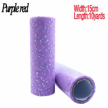 Load image into Gallery viewer, Baby Shower Glitter Sequin Tulle Roll 10 yard 15cm Spool Tutu Wedding Decoration Organza
