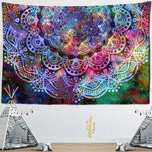 Load image into Gallery viewer, India Mandala Tapestry Wall Hanging Boho Decor Wall Cloth Tapestries Psychedelic Hippie Night Moon Tapestry Mandala Wall Carpet
