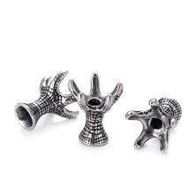 Load image into Gallery viewer, Pipitree DIY Vintage Stainless Steel Beads Claw Elephant Dragon Skull Beads Spacers Charms for Men Bracelet Jewelry Making
