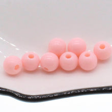 Load image into Gallery viewer, 6/8/10mm Pink Round Ball Spacer Beads For Jewelry Making DIY Jewelry Accessories
