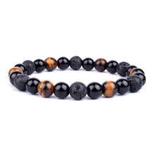 Load image into Gallery viewer, Natural Black Obsidian Hematite Tiger Eye Beads Bracelets Men for Magnetic Health Protection Women Soul Jewelry Pulsera Hombre
