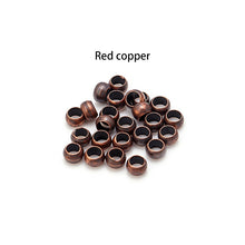 Load image into Gallery viewer, 200pcs/Lot Copper Ball Crimp End Beads Positioning Beads Stopper Spacer Beads For Jewelry Making Findings DIY Bracelet Supplies
