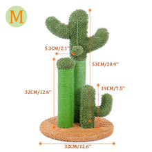 Load image into Gallery viewer, Cute Cactus Pet Cat Tree Toy with Ball Scratching Post for Cat Kitten Climbing
