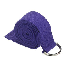 Load image into Gallery viewer, 1.8mx3.8cm Yoga Strap Durable Cotton Exercise Straps Adjustable D-Ring Buckle Gives Flexibility for Yoga Stretching Pilates
