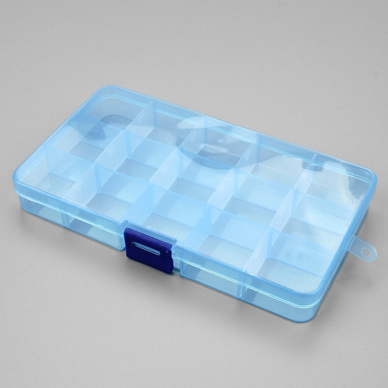 1pcs Plastic 6/815 Storage boxes Slots Adjustable packaging transparent Tool Case Craft Organizer box jewelry accessories