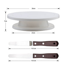 Load image into Gallery viewer, 6Pcs/Set Plastic Cake Turntable Rotating Cake Plastic Dough Pastry Decorating Cream  Stand Rotary Table DIY Pan Baking Tool
