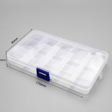 Load image into Gallery viewer, 1pcs Plastic 6/815 Storage boxes Slots Adjustable packaging transparent Tool Case Craft Organizer box jewelry accessories
