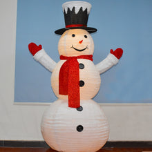 Load image into Gallery viewer, 76/180 CM LED Light Model Xmas Snowman Color Rotating Doll Toy Christmas Holiday Family
