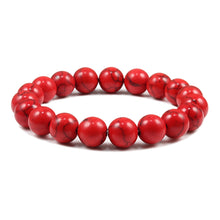 Load image into Gallery viewer, 6MM 8MM 10MM Natural Stone Red Stone Prayer Beaded Bracelet Rosary Meditation Bracelets Men Women Yoga Jewelry Gift Pulsera
