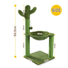 Load image into Gallery viewer, Cute Cactus Pet Cat Tree Toy with Ball Scratching Post for Cat Kitten Climbing
