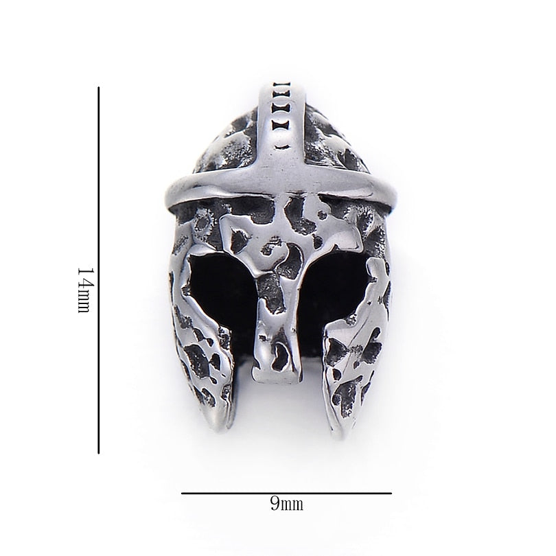 Pipitree DIY Vintage Stainless Steel Beads Claw Elephant Dragon Skull Beads Spacers Charms for Men Bracelet Jewelry Making