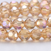 Load image into Gallery viewer, 3/4/6/8MM Round Transparent Crystal Faceted Bead For Bracelet Jewelry Making Bulk DIY Needlework Accessories Loose Glass Beads
