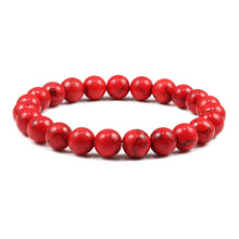 Load image into Gallery viewer, 6MM 8MM 10MM Natural Stone Red Stone Prayer Beaded Bracelet Rosary Meditation Bracelets Men Women Yoga Jewelry Gift Pulsera
