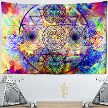 Load image into Gallery viewer, India Mandala Tapestry Wall Hanging Boho Decor Wall Cloth Tapestries Psychedelic Hippie Night Moon Tapestry Mandala Wall Carpet
