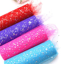 Load image into Gallery viewer, Baby Shower Glitter Sequin Tulle Roll 10 yard 15cm Spool Tutu Wedding Decoration Organza
