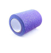 Load image into Gallery viewer, 10Yard/roll 6&quot; 15cm/7.5cm Rainbow Glitter Tulle Roll Sequin Crystal Organza Sheer Fabric DIY Craft Tutu Skirt Home Wedding Decor
