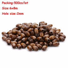 Load image into Gallery viewer, 20-500pcs/Lot 12mm Vintage Natural Big Hole Wooden Beads For Necklace Bracelet Charms for Diy Jewelry Making Hair Accessories
