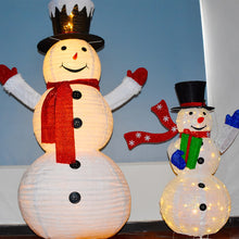 Load image into Gallery viewer, 76/180 CM LED Light Model Xmas Snowman Color Rotating Doll Toy Christmas Holiday Family
