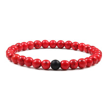 Load image into Gallery viewer, 6MM 8MM 10MM Natural Stone Red Stone Prayer Beaded Bracelet Rosary Meditation Bracelets Men Women Yoga Jewelry Gift Pulsera
