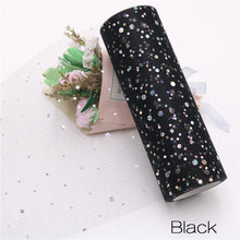 Load image into Gallery viewer, Baby Shower Glitter Sequin Tulle Roll 10 yard 15cm Spool Tutu Wedding Decoration Organza
