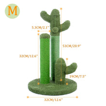 Load image into Gallery viewer, Cute Cactus Pet Cat Tree Toy with Ball Scratching Post for Cat Kitten Climbing
