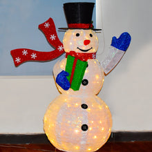 Load image into Gallery viewer, 76/180 CM LED Light Model Xmas Snowman Color Rotating Doll Toy Christmas Holiday Family
