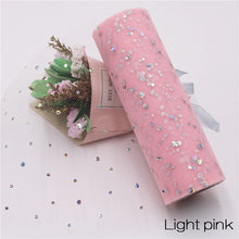 Load image into Gallery viewer, Baby Shower Glitter Sequin Tulle Roll 10 yard 15cm Spool Tutu Wedding Decoration Organza
