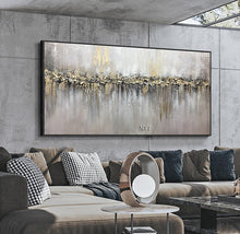 Load image into Gallery viewer, Abstract 3D Gold Thick Art Handmade Oil Painting Canvas Gold Paintings Wall Pictures Art Wall Artwork For Dining Room Unframed
