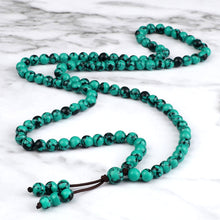 Load image into Gallery viewer, 108 Wooden Beads Bracelet 6mm Natural Tiger Eye Stone Malachite Men Necklace Meditation Prayer Wrap Bangles Fashion Jewelry Gift
