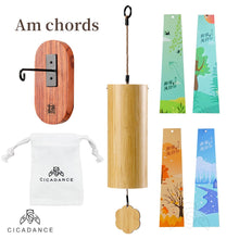 Load image into Gallery viewer, CICADANCE Bamboo Wind Chimes Chord Windchime Handmade Musical Bell Outdoor Windbell Garden Patio Home Decor Meditation Gifts
