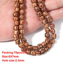 Load image into Gallery viewer, 20-500pcs/Lot 12mm Vintage Natural Big Hole Wooden Beads For Necklace Bracelet Charms for Diy Jewelry Making Hair Accessories
