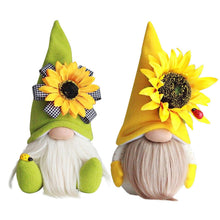 Load image into Gallery viewer, Bumble Bee Gnomes Plush World Bee Day Yellow / Green Scandinavian Swedish Spring Decorations Honey Bee Home Decor Farmhouse Kit
