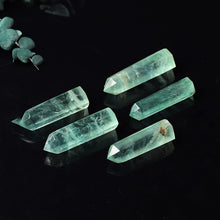 Load image into Gallery viewer, 60-70mm AAA Natural Green Fluorite Quartz Crystal Stone Hexagonal Wand Healing Point Obelisk Meditation Treatment Gemstone Decor
