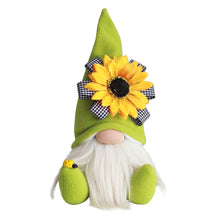 Load image into Gallery viewer, Bumble Bee Gnomes Plush World Bee Day Yellow / Green Scandinavian Swedish Spring Decorations Honey Bee Home Decor Farmhouse Kit
