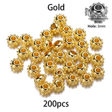 Load image into Gallery viewer, 200-400Pcs CCB Multiple Styles Charm Spacer Beads Wheel Bead Flat Round Loose Beads For DIY Jewelry Making Supplies Accessories
