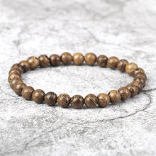 Load image into Gallery viewer, 6/8/10/12mm Men Vintage Bracelet Original Wooden Beads Meditation Prayer Buddha Stretch Bracelets&amp;Bangle Women Yoga Jewelry Gift
