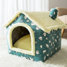 Load image into Gallery viewer, Soft Cat Bed Deep Sleep House Dog Cat Winter House Removable Cushion Enclosed Pet Tent For Kittens Puppy Cama Gato Supplies
