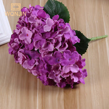 Load image into Gallery viewer, WQNJIN Large 5 Heads Artificial Flower Bunch Silk Hydrangea Wedding Bridal Bouquet Fake Flower Home Decor Flower Wall
